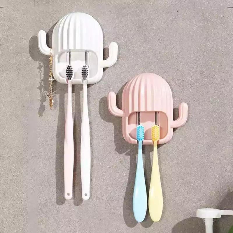Self Adhesive Cactus Toothbrush Holder, Multifunction Toothbrush Organizer, Creative Drain Toothbrush Holder Hook, Wall Mounted Storage Box Self Adhesive Cactus Toothbrush Holder, Multifunction Toothbrush Organizer, Creative Drain Toothbrush Holder Hook, Wall Mounted Storage Box